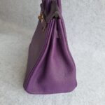Hermes Birkin 30cm Purple Togo Leather with Gold Plated Hardware #RTRT-1 - Image 7