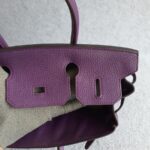Hermes Birkin 30cm Purple Togo Leather with Gold Plated Hardware #RTRT-1 - Image 23