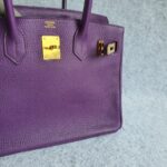 Hermes Birkin 30cm Purple Togo Leather with Gold Plated Hardware #RTRT-1 - Image 4