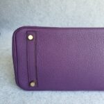 Hermes Birkin 30cm Purple Togo Leather with Gold Plated Hardware #RTRT-1 - Image 11