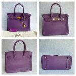 Hermes Birkin 30cm Purple Togo Leather with Gold Plated Hardware #RTRT-1 - Image 2