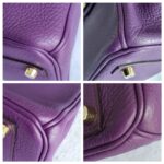 Hermes Birkin 30cm Purple Togo Leather with Gold Plated Hardware #RTRT-1 - Image 14