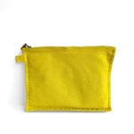 Hermes Bora Bora Pouch Yellow Canvas with Palladium Hardware #RTRE-17