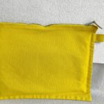 Hermes Bora Bora Pouch Yellow Canvas with Palladium Hardware #RTRE-17 - Image 6
