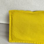 Hermes Bora Bora Pouch Yellow Canvas with Palladium Hardware #RTRE-17 - Image 5