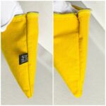 Hermes Bora Bora Pouch Yellow Canvas with Palladium Hardware #RTRE-17 - Image 7