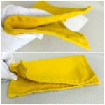 Hermes Bora Bora Pouch Yellow Canvas with Palladium Hardware #RTRE-17 - Image 8