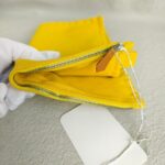 Hermes Bora Bora Pouch Yellow Canvas with Palladium Hardware #RTRE-17 - Image 11