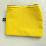 Hermes Bora Bora Pouch Yellow Canvas with Palladium Hardware #RTRE-17 - Image 9