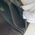 Hermes Dogon Long Wallet Black Clemence Leather with Palladium Hardware #ROCK-1 - Image 26