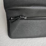 Hermes Dogon Long Wallet Black Clemence Leather with Palladium Hardware #ROCK-1 - Image 6