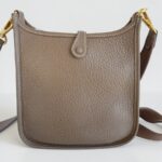 Hermes Evelyne 16cm Etoupe Clemence Leather with Gold Plated Hardware #RTOL-2 - Image 3