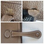Hermes Evelyne 16cm Etoupe Clemence Leather with Gold Plated Hardware #RTOL-2 - Image 17