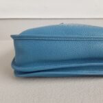 Hermes Evelyne III 29cm Blue Jean Clemence Leather with Palladium Plated Hardware #RUUS-11 - Image 8
