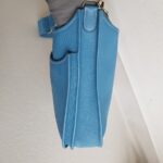 Hermes Evelyne III 29cm Blue Jean Clemence Leather with Palladium Plated Hardware #RUUS-11 - Image 5