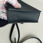 Hermes Hermèsnap Wallet Black Epsom Leather with Palladium Plated Hardware Bag #RTOK-5 - Image 10