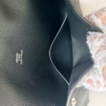 Hermes Hermèsnap Wallet Black Epsom Leather with Palladium Plated Hardware Bag #RTOK-5 - Image 21