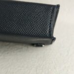 Hermes Hermèsnap Wallet Black Epsom Leather with Palladium Plated Hardware Bag #RTOK-5 - Image 17