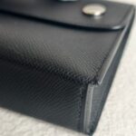 Hermes Hermèsnap Wallet Black Epsom Leather with Palladium Plated Hardware Bag #RTOK-5 - Image 15