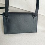 Hermes Hermèsnap Wallet Black Epsom Leather with Palladium Plated Hardware Bag #RTOK-5 - Image 3