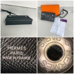 Hermes Hermèsnap Wallet Black Epsom Leather with Palladium Plated Hardware Bag #RTOK-5 - Image 20