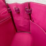 Hermes Kelly 32CM Tosca Pink Epsom Leather With Palladium Hardware Bag #RTTE-1 - Image 39