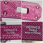 Hermes Kelly 32CM Tosca Pink Epsom Leather With Palladium Hardware Bag #RTTE-1 - Image 27