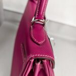 Hermes Kelly 32CM Tosca Pink Epsom Leather With Palladium Hardware Bag #RTTE-1 - Image 9