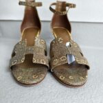 Hermes Legend Sandal Ombre Lizard Size 39 Gold Hardware #ROLS-9 - Image 4