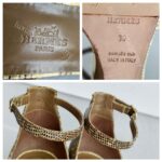 Hermes Legend Sandal Ombre Lizard Size 39 Gold Hardware #ROLS-9 - Image 9