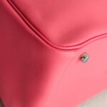 Hermes Lindy 30CM Rose Lipstick Evercolor Leather with Palladium-plated Hardware #RTEO-1 - Image 14
