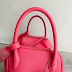 Hermes Lindy 30CM Rose Lipstick Evercolor Leather with Palladium-plated Hardware #RTEO-1 - Image 18