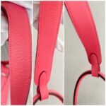 Hermes Lindy 30CM Rose Lipstick Evercolor Leather with Palladium-plated Hardware #RTEO-1 - Image 28