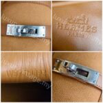 Hermes Mocassins Denstin Size 38 Palladium Hardware #ROUC-2 - Image 7