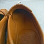 Hermes Mocassins Denstin Size 38 Palladium Hardware #ROUC-2 - Image 10