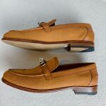 Hermes Mocassins Denstin Size 38 Palladium Hardware #ROUC-2 - Image 6