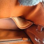 Hermes Sellier Kelly 32cm Brown-Gold Cherve Coromandel (Goatskin ) Leather With Palladium Hardware Bag #ROUY-1 - Image 35