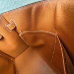 Hermes Sellier Kelly 32cm Brown-Gold Cherve Coromandel (Goatskin ) Leather With Palladium Hardware Bag #ROUY-1 - Image 42