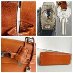 Hermes Sellier Kelly 32cm Brown-Gold Cherve Coromandel (Goatskin ) Leather With Palladium Hardware Bag #ROUY-1 - Image 31