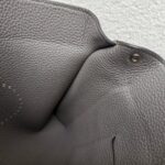 Hermes Videpoches Dark Grey Togo Leather with Palladium Plated Hardware Bag #ROEY-1 - Image 13