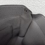 Hermes Videpoches Dark Grey Togo Leather with Palladium Plated Hardware Bag #ROEY-1 - Image 12