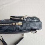 LV Avenue World Map Bumbag Black/Grey Damier Graphite Coated Canvas/Leather and Silver Hardware #RTET-1 - Image 12