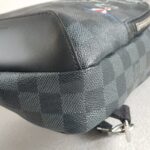 LV Avenue World Map Bumbag Black/Grey Damier Graphite Coated Canvas/Leather and Silver Hardware #RTET-1 - Image 16