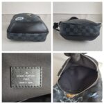 LV Avenue World Map Bumbag Black/Grey Damier Graphite Coated Canvas/Leather and Silver Hardware #RTET-1 - Image 22
