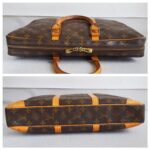LV Document Bag Brown Monogram Coated Canvas with Leather and Gold Hardware #RTUO-2 - Image 8