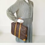 LV Document Bag Brown Monogram Coated Canvas with Leather and Gold Hardware #RTUO-2 - Image 30