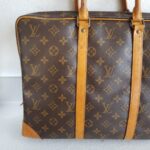 LV Document Bag Brown Monogram Coated Canvas with Leather and Gold Hardware #RTUO-2 - Image 5