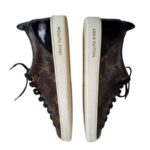 LV Frontrow Size 36 Sneaker Brown Monogram Coated Canvas with Gold Hardware #RKUT-8 - Image 5