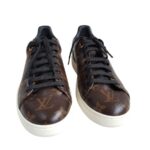 LV Frontrow Size 36 Sneaker Brown Monogram Coated Canvas with Gold Hardware #RKUT-8 - Image 3