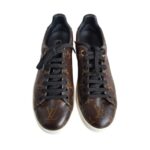 LV Frontrow Size 36 Sneaker Brown Monogram Coated Canvas with Gold Hardware #RKUT-8 - Image 2